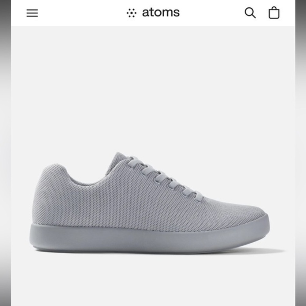 Atoms Model 000 Gray Women’s Sneakers 10.25 US10
